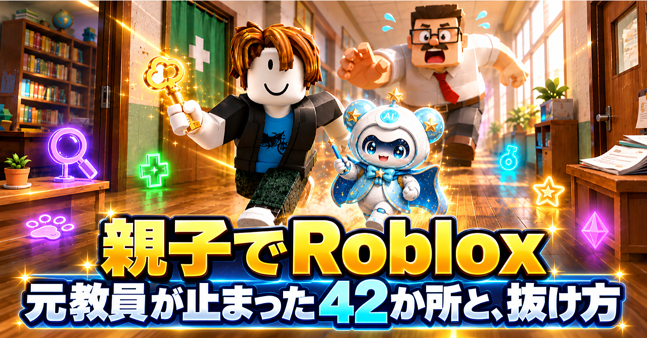 Brain教材 親子でRoblox 元教員が止まった42か所と抜け方の掲載サムネイル